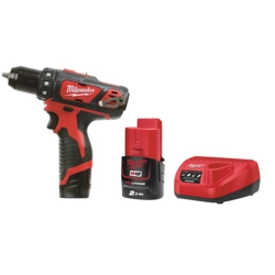 vendita online Trapano m12bdd + batteria 12v 2ah + caricabatteria  Trapani a batteria Milwaukee